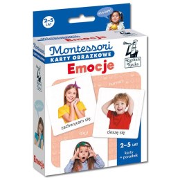 Montessori Karty Obrazkowe Emocje + Poradnik 2-5 lat Kapitan Nauka