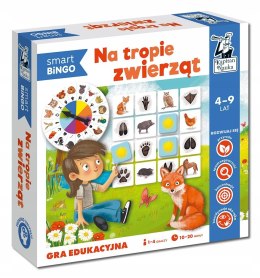 Na tropie zwierząt Smart bingo Gra edukacyjna Kapitan Nauka 4-9 lat