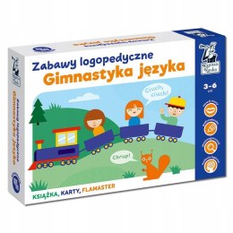 Gimnastyka Języka Zabawy Logopedyczne + Mazak 3+ Kapitan Nauka