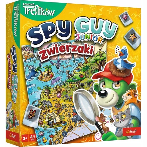 Gra rodzinna Spy Guy Junior Zwierzaki Trefl Planszowa dla trzylatka 3+