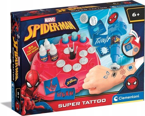 Super Tatuaże 18725 Marvel Spider Man Spiderman Clementoni 6+