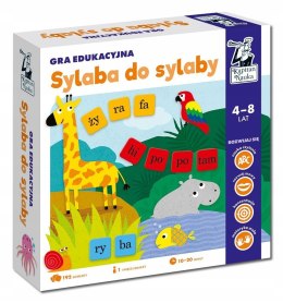 Sylaba do Sylaby 4-8 lat Gra Edukacyjna Żyrafa Kapitan Nauka