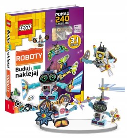 Lego books Buduj i naklejaj Roboty Klocki 3w1 Ameet