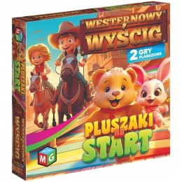 Gry Planszowe 2w1 Pluszaki na start Westernowy wyścig Multigra Planszowa