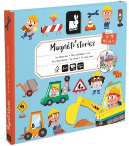 Magnetyczna Układanka Plac budowy Magneti'stories 3+ Janod Magnesy