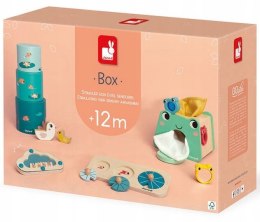 Zestaw drewnianych zabawek edukacyjnych Box 12 m+ Janod