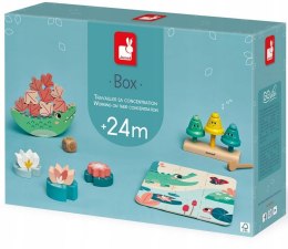 Zestaw drewnianych zabawek edukacyjnych Box 24 m+ Janod dla dwulatka
