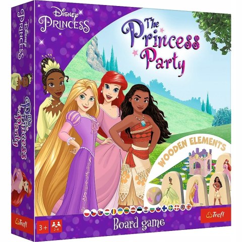 Gra planszowa Księżniczki Disney Princess Party Trefl 3+ Drewniane Figurki