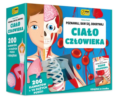 Poznawaj baw się odkrywaj Ciało człowieka Puzzle Edukacyjne 200 elementów