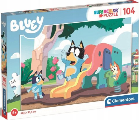 Puzzle 104 elementy 27171 Bluey Super Kolor Clementoni 6+