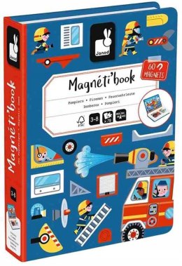 Janod Magnetyczna Układanka Straż Pożarna 3+ Magnetibook Strażacy Magnesy