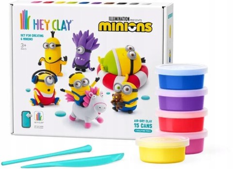 Minionki Masa Plastyczna Zestaw Kreatywny 15 Tub Hey Clay HCL15026