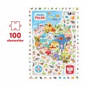 Puzzle Obserwacyjne Mapa Polski 100 elementów 5+ Czuczu