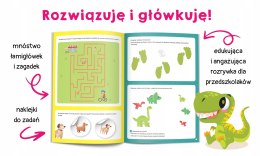 Quiz dla 3-latka Książka z naklejkami Kapitan Nauka Rozwiązuję i główkuję