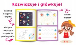 Quiz dla 4-latka Książka z naklejkami Kapitan Nauka Rozwiązuję i główkuję