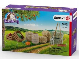 Schleich 42105 Zestaw do Karmienia Koni Jedzenie Siano Akcesoria Horse Club